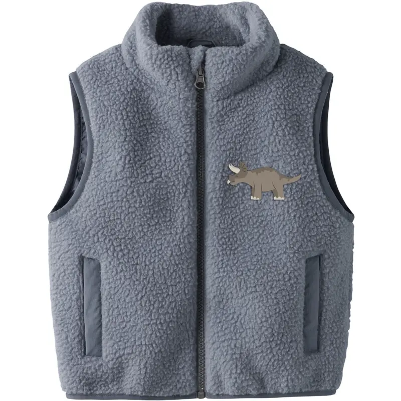 Name It Flint Stone Nmmmall Sherpa Vest 1