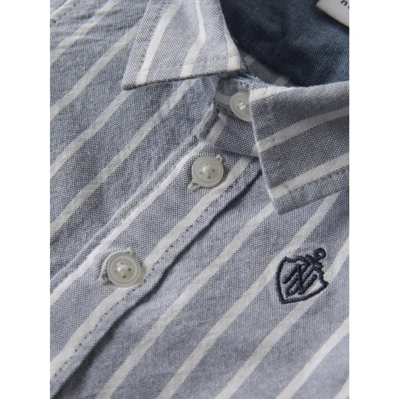 Name It Flint Stone Thin Stripe - Bright White Nbmrekid Shirtbody 3