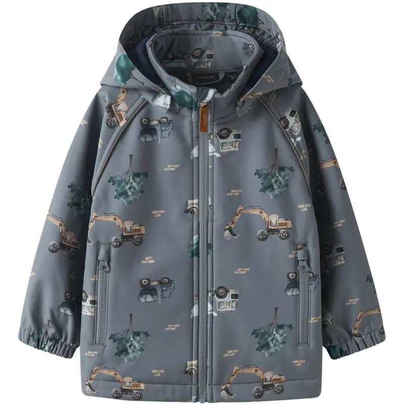 Name It Flint Stone Work Truck Nmmalfa08 Softshell Jacket Aop 1Fo 1