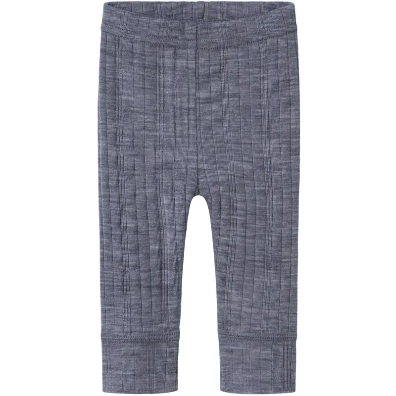 Name It Folkstone Gray Nbmwang Wool Needle Long Johns Solid Noos 1