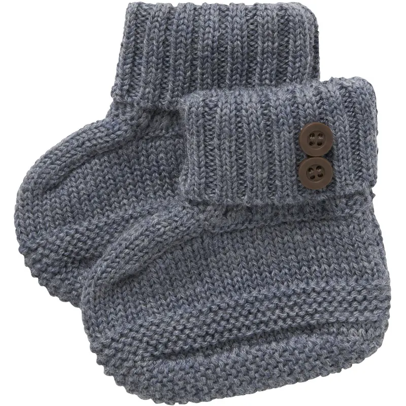 Name It Folkstone Gray Nbmwrilla Wool Knit Slippers 1