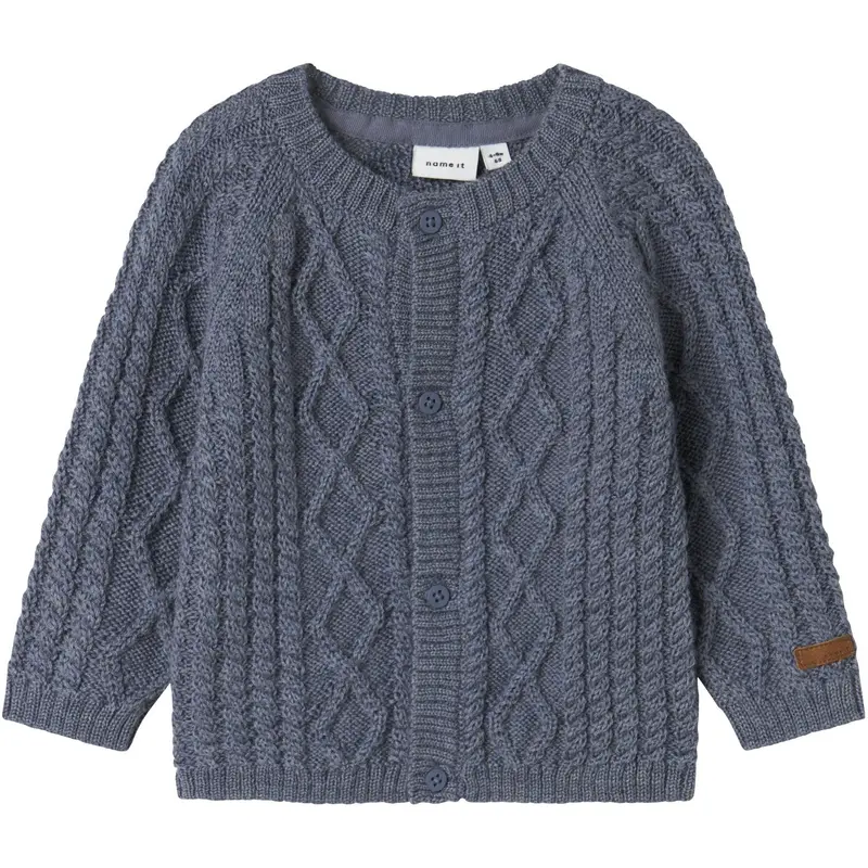 Name It Folkstone Gray Nbmwrilla Wool Ls Knit Card 1