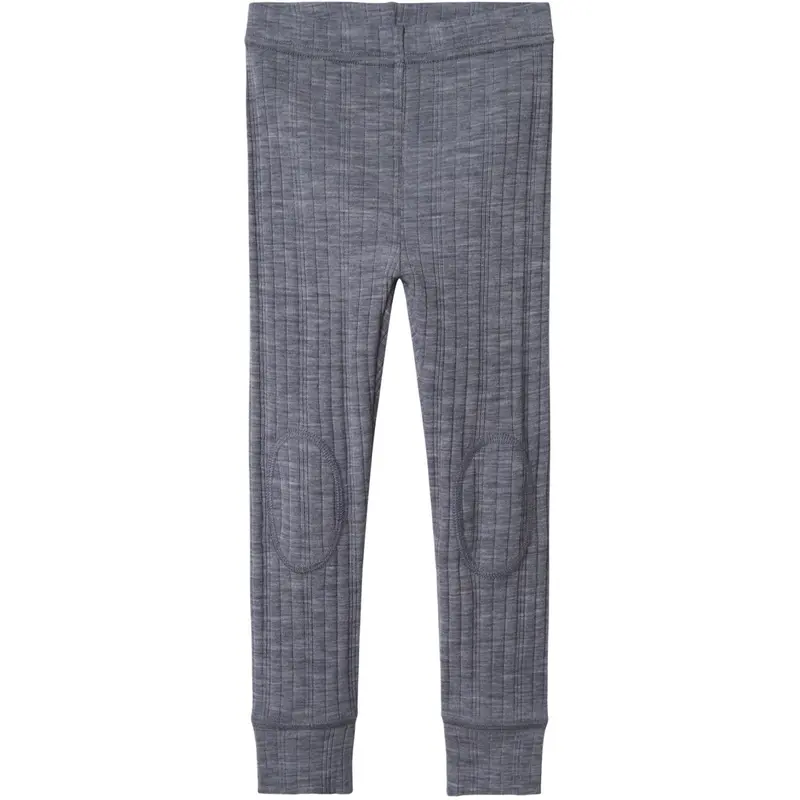 Name It Folkstone Gray Nmmwang Wool Needle Long Johns Solid Noos 1