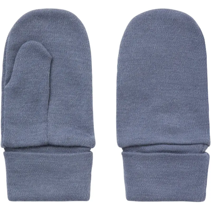 Name It Folkstone Gray Nmmwillit Wool Mittens W/Thumb 1