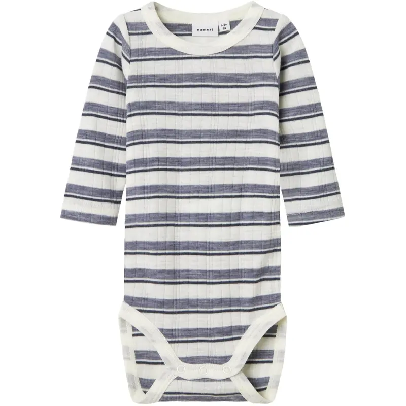 Name It Folkstone Gray Snow White Nbmwang Wool Needle Ls Body Noos 1