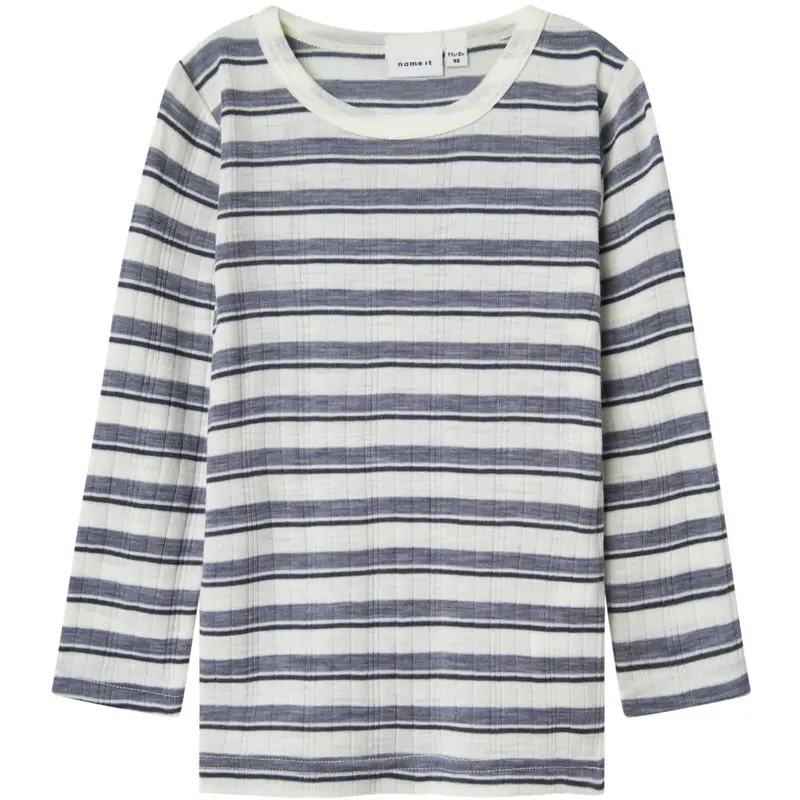 Name It Folkstone Gray Snow White Nmmwang Wool Needle Ls Top Noos 1