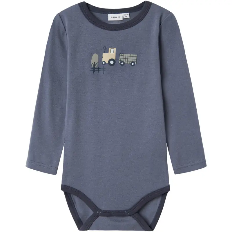 Name It Folkstone Gray Tractor Nmmwillit Wool Ls Body 1