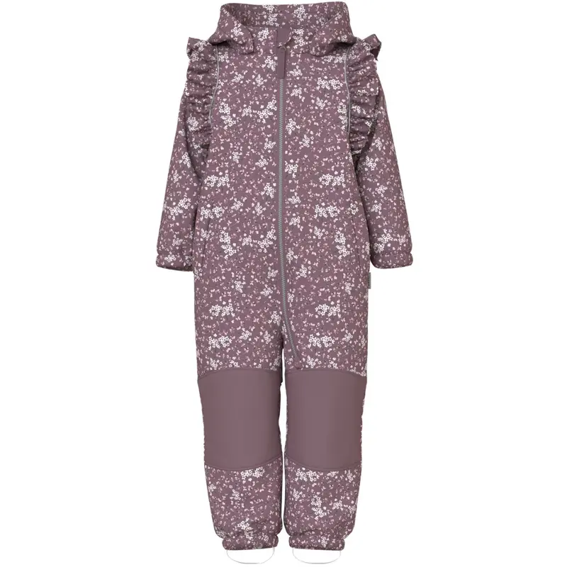 Name It Grape Shake Floral Dream Nmfalfa08 Softshell Suit Frill Fo 1