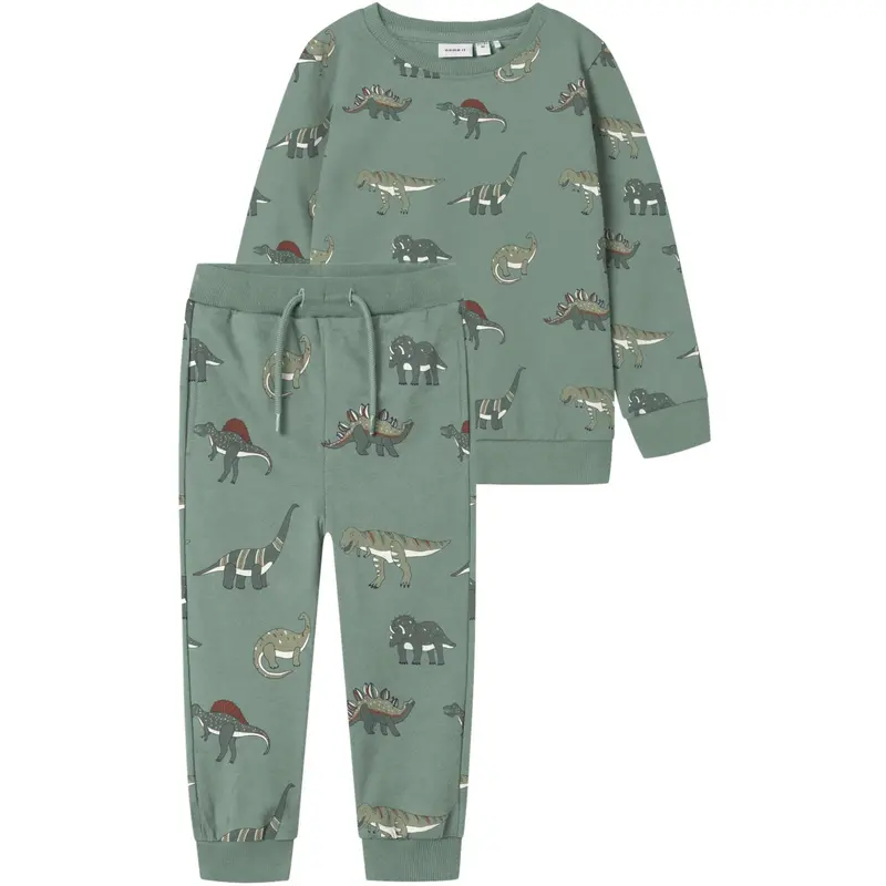 Name It Green Bay Nmmnenean Ls Swe Bru Pb Set 1