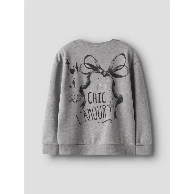 Name It Grey Melange Nkfrastin Ls Rlx Sweat Bru 3