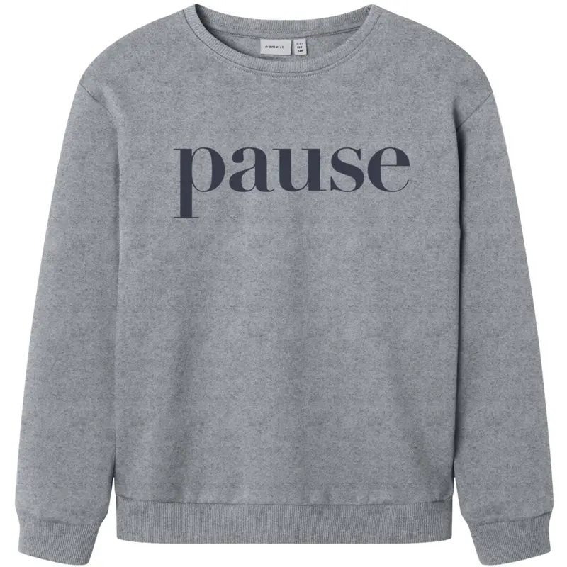 Name It Grey Melange Nkmnello Ls Nreg Swe Bru Pb 1