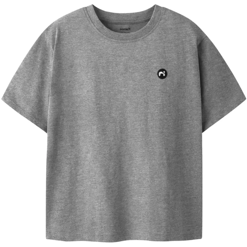 Name It Grey Melange Nkmvimo Ss Nreg Top Noos 1