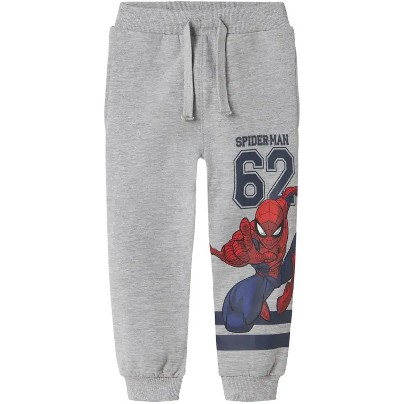Name It Grey Melange Nmmadam Spider Nreg Sweat Pants Bru Mar 1
