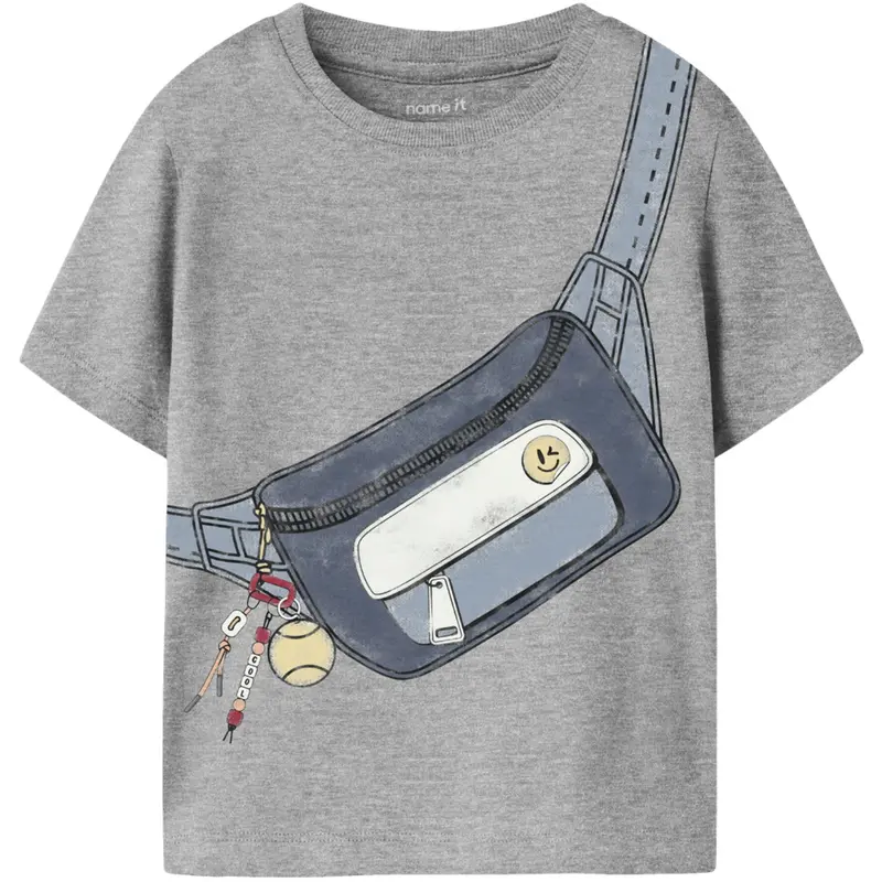 Name It Grey Melange Nmmfum Ss Nreg Top Box 1