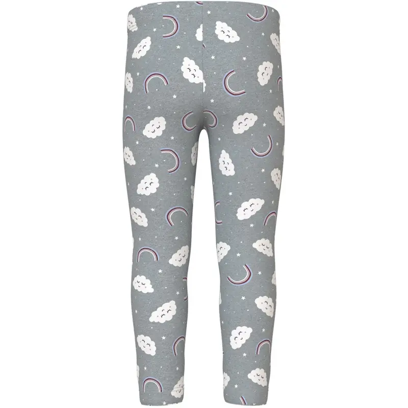 Name It Grey Melange Rainbow Clouds Nmfdavina Aop Swe Leggings Bru 3