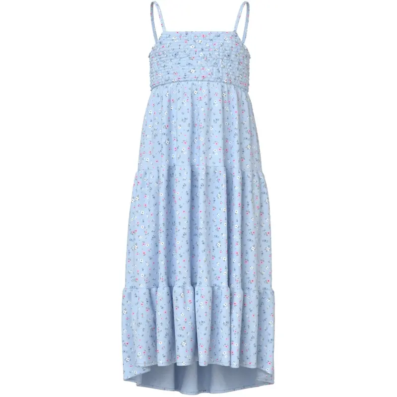 Name It Ice Water Small Floral Nkfvinaya Strap Maxi Dress 1