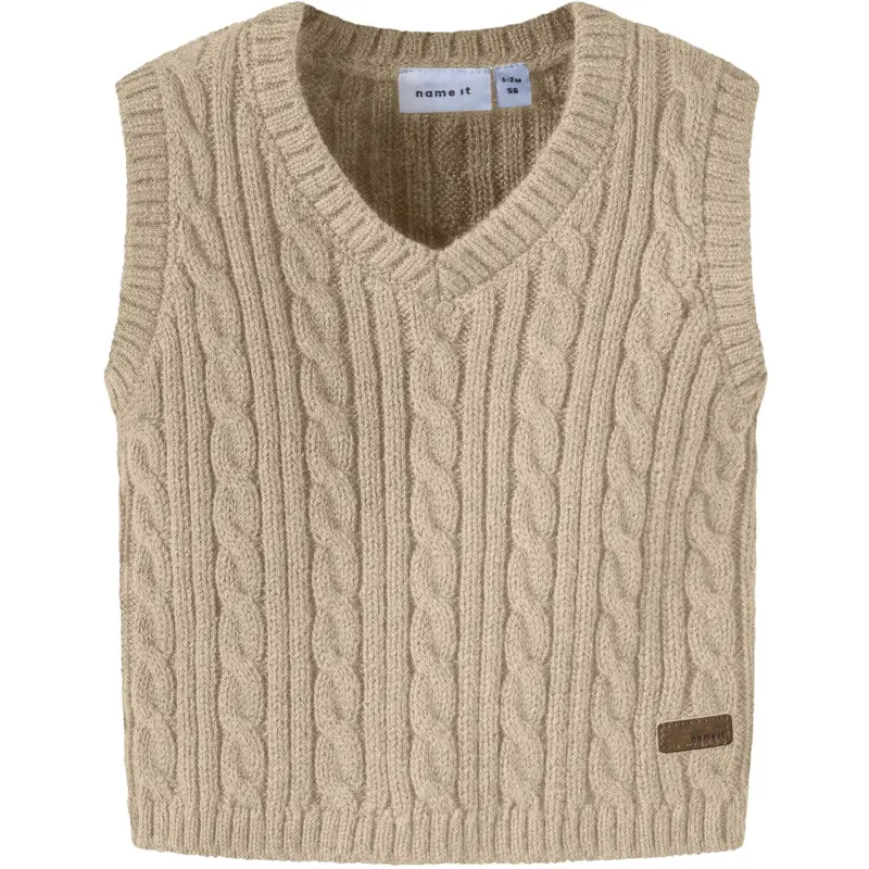 Name It Island Fossil Nbmroman Knit Slipover 1