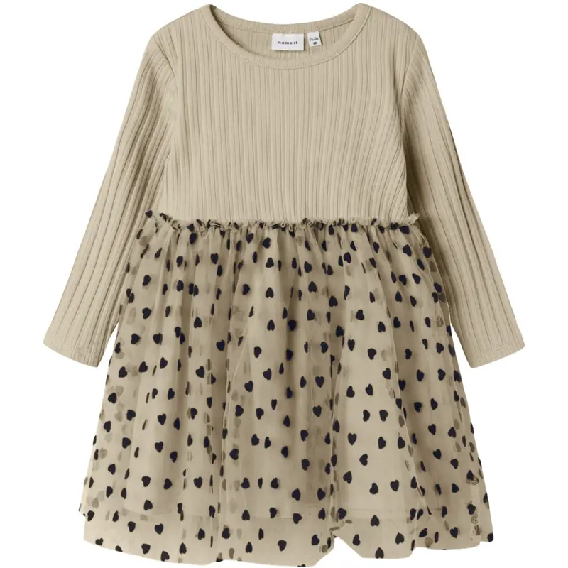 Name It Island Fossil Nmfnea Ls Tulle Dress 1