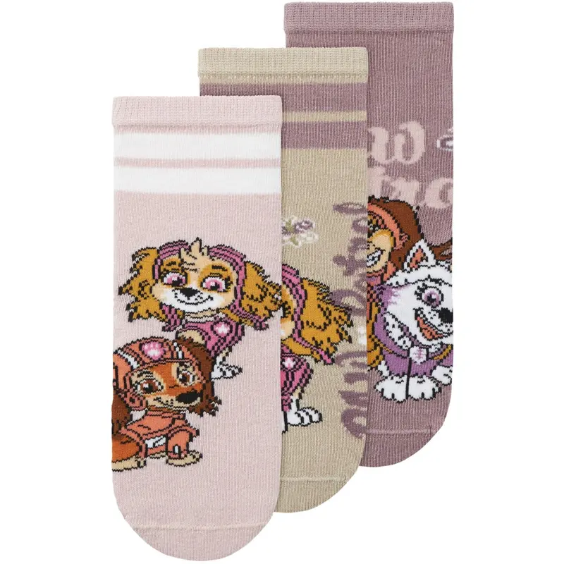 Name It Island Fossil Nmfsassa Paw 3-Pack Socks Cplg 1
