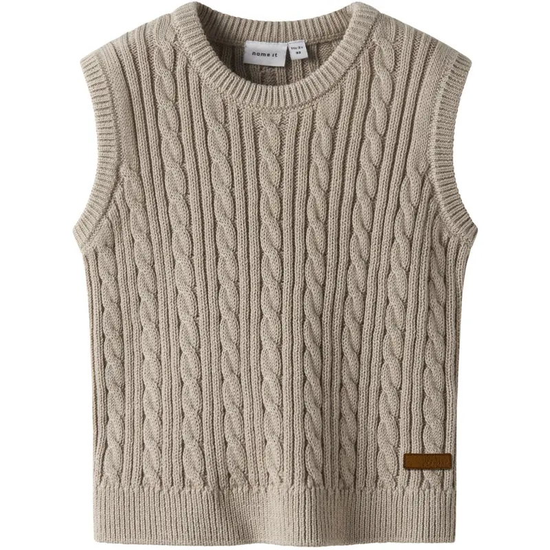 Name It Island Fossil Nmmroman Knit Slipover 1