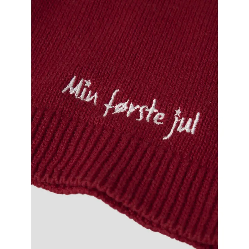 Name It Jester Red 2025 Star Nbnrixmasine Knit Hat 2