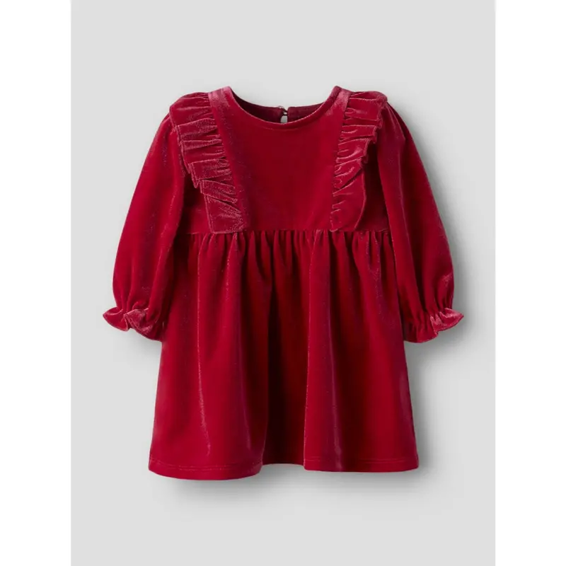 Name It Jester Red Nbfrinne Ls Vel Dress 3