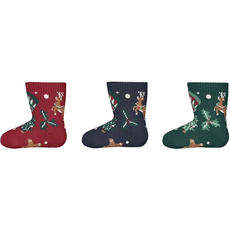 Name It Jester Red Nbnvismas 3P Socks 1