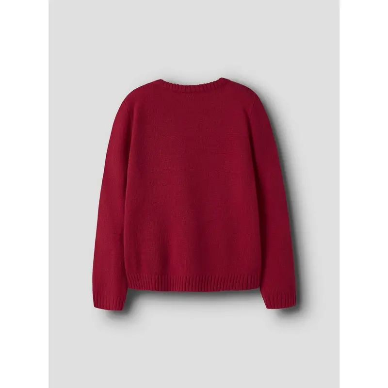 Name It Jester Red Nkfrajul Ls Loose Knit 3