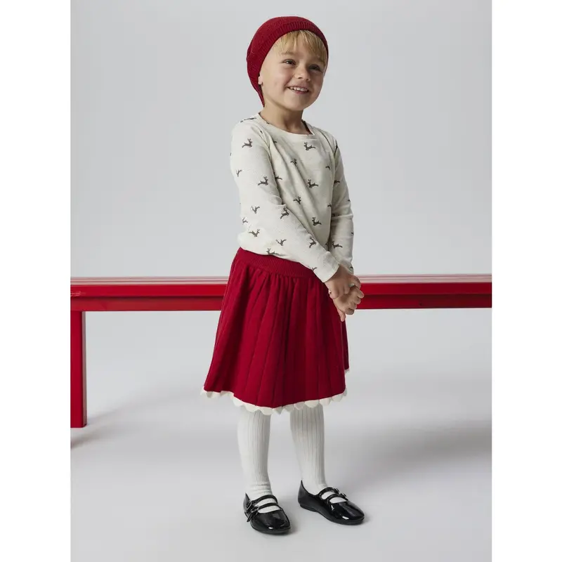 Name It Jester Red Nmfralbo Knit Skirt 2