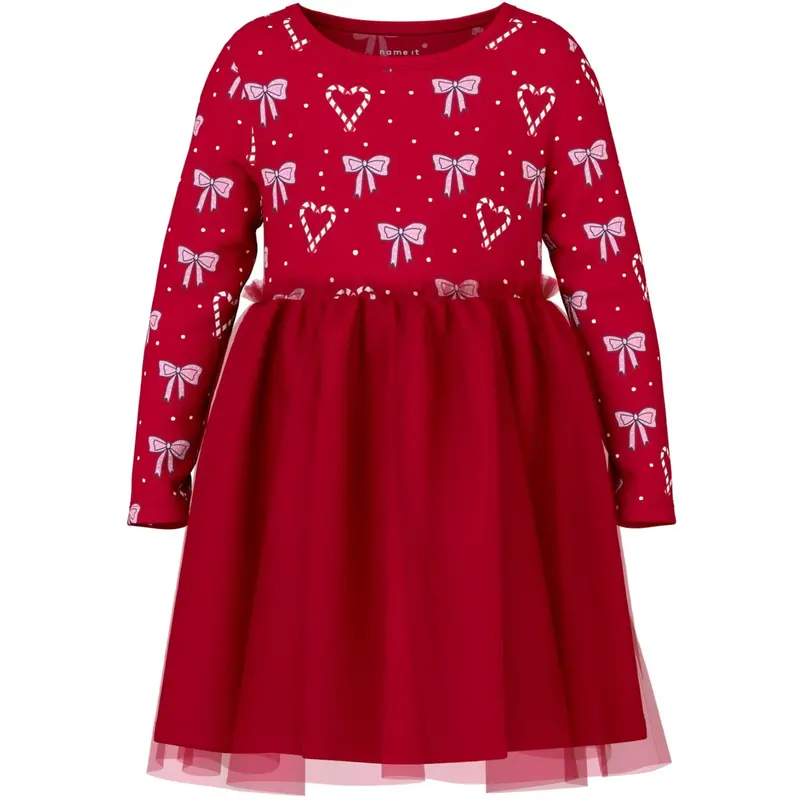 Name It Jester Red Nmfri Ls Dress 1