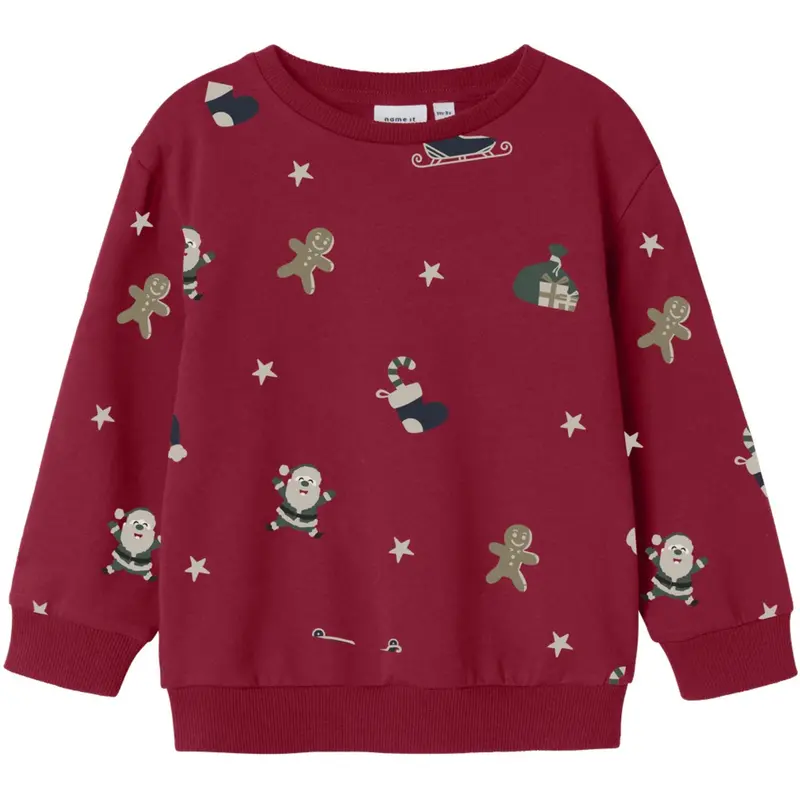Name It Jester Red Nmnrohom Ls Nreg Sweat Bru 1