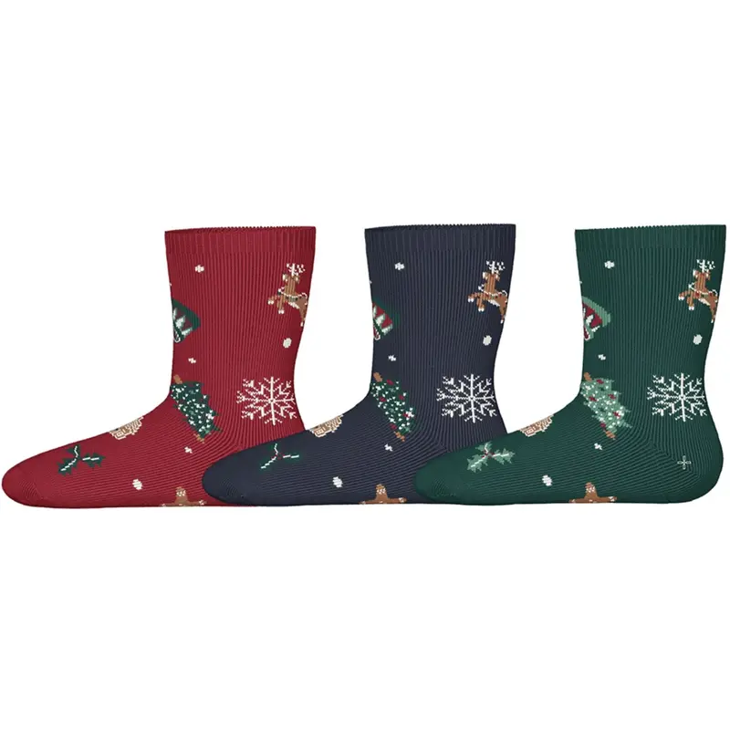 Name It Jester Red Nmnvismas 3P Socks 1