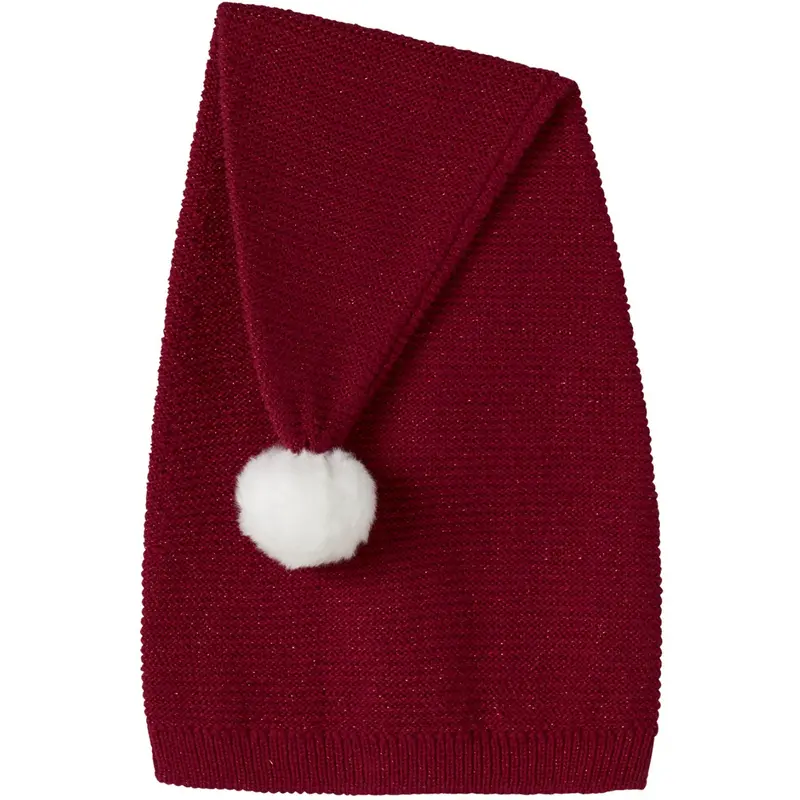 Name It Jester Red W. Red Lurex Nknrinjaha Knit Hat 1