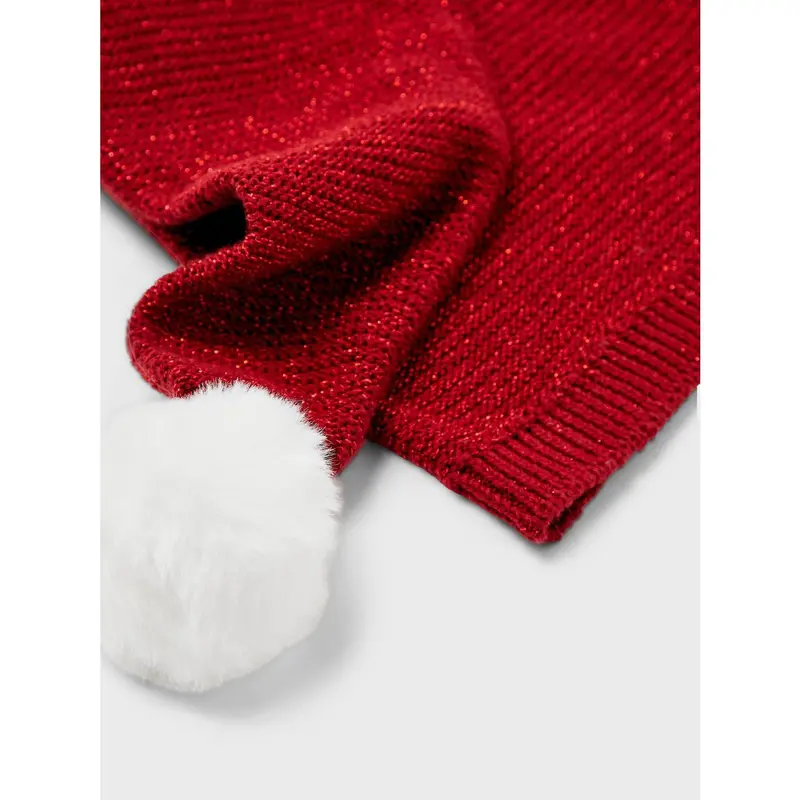 Name It Jester Red W. Red Lurex Nmnrinjaha Knit Hat 3