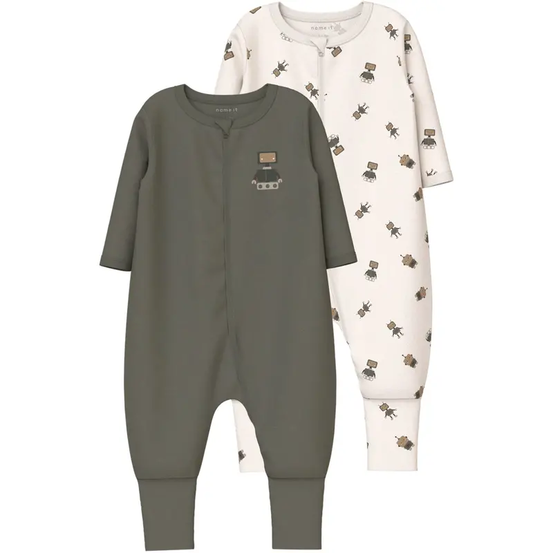 Name It Jet Stream Nbmnightsuit 2P Zip Ff Robot Noos 1