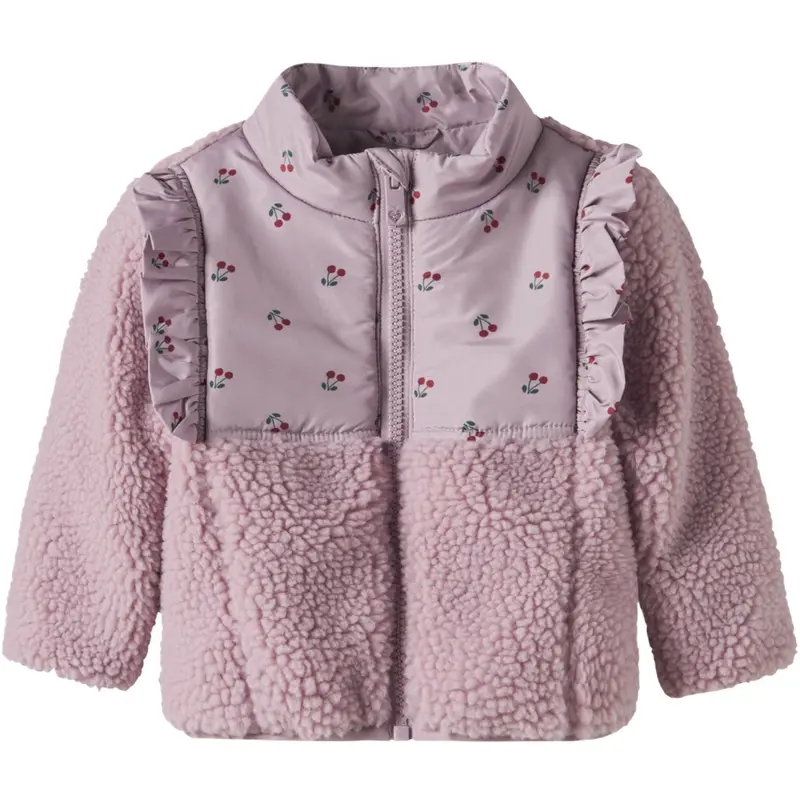 Name It Keepsake Lilac Nbfminna Sherpa Jacket 1