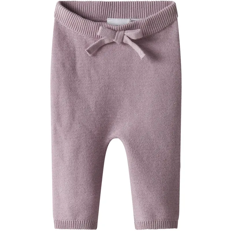 Name It Keepsake Lilac Nbfoda Knit Leggings 1