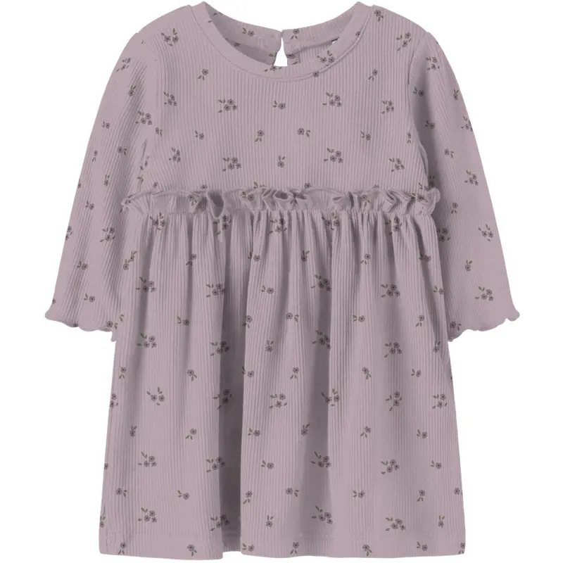 Name It Keepsake Lilac Nbfsoho Ls Dress 1