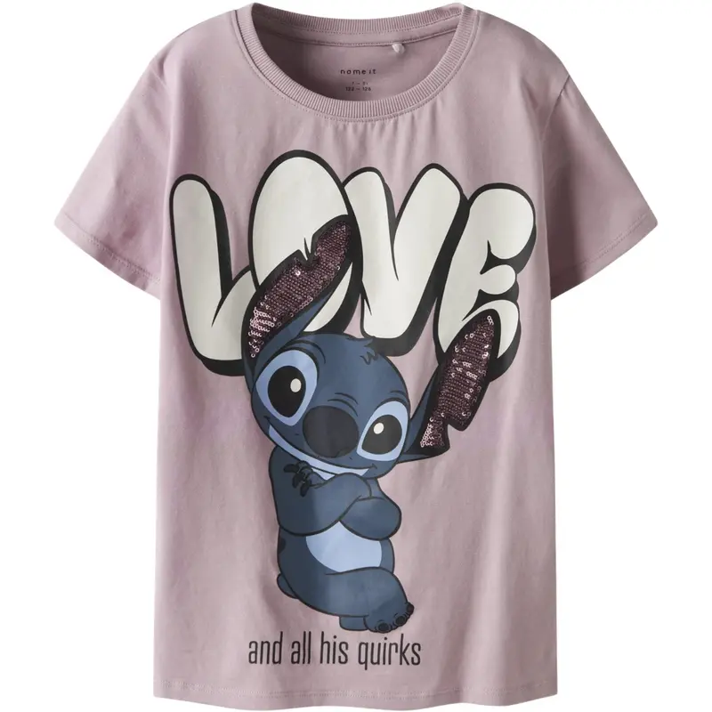 Name It Keepsake Lilac Nkfodina Stitch Ss Nreg Top Box Wdi 1