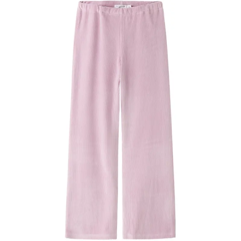 Name It Keepsake Lilac Nkfveloa Velvet Pants 1