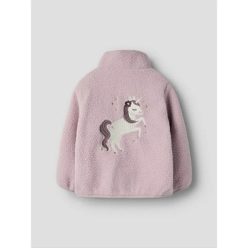 Name It Keepsake Lilac Nmfmall Sherpa Jacket 3