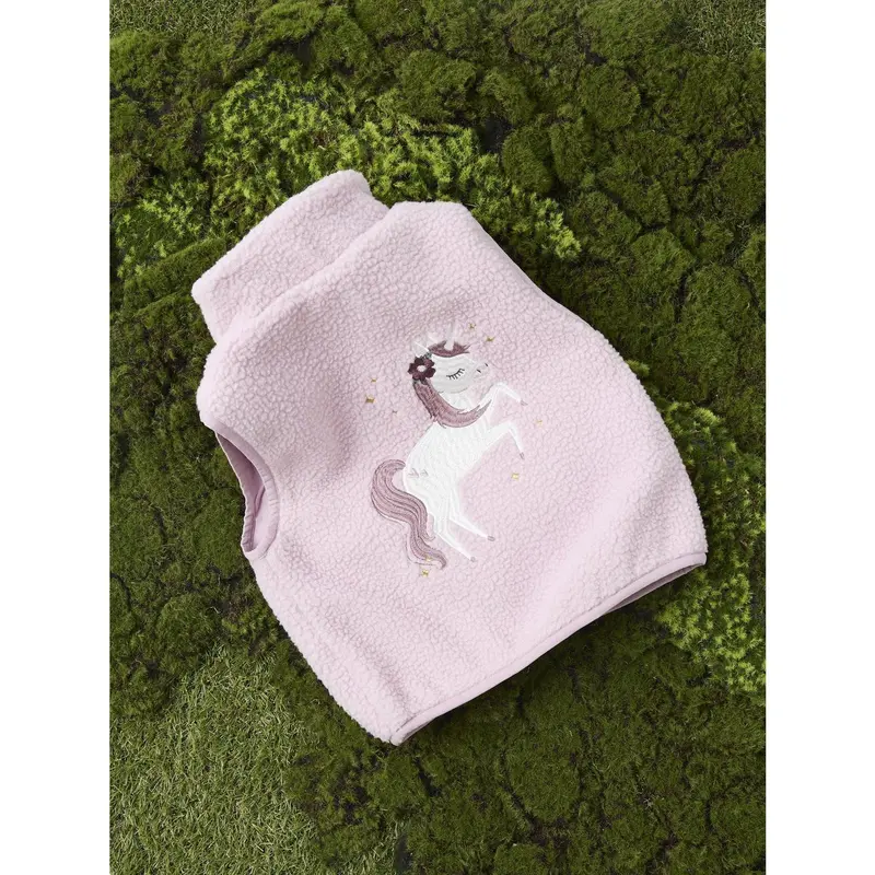 Name It Keepsake Lilac Nmfmall Sherpa Vest 2