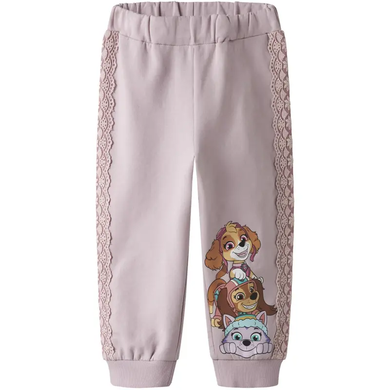 Name It Keepsake Lilac Nmfnaba Paw Nreg Swe Pants Bru Cplg 1
