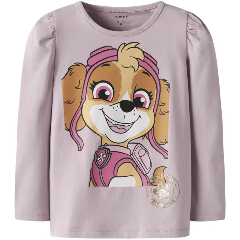 Name It Keepsake Lilac Nmfnaja Paw Ls Top Box Cplg 1
