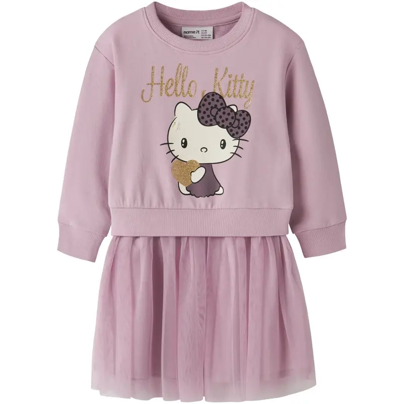 Name It Keepsake Lilac Nmfobana Hellok Nreg Swe Dress Bru Sky 1