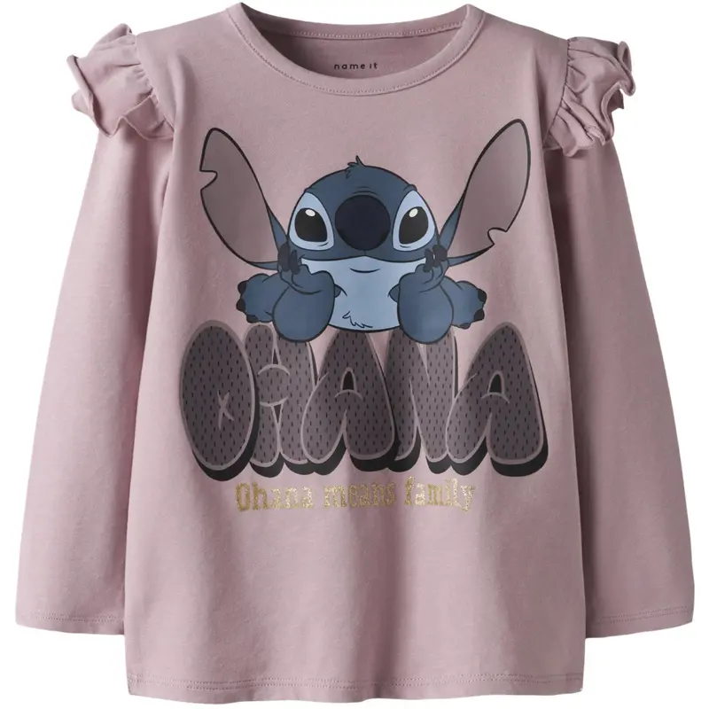 Name It Keepsake Lilac Nmfolga Stitch Ls Top Wdi 1