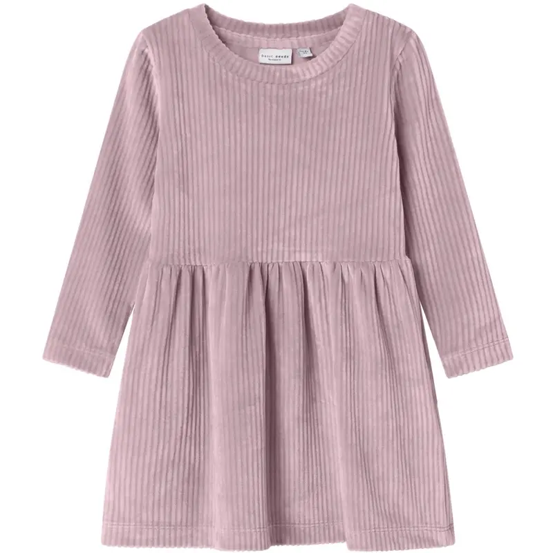 Name It Keepsake Lilac Nmfveloa Ls Velvet Dress 1