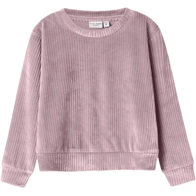 Name It Keepsake Lilac Nmfveloa Ls Velvet Short Top 1