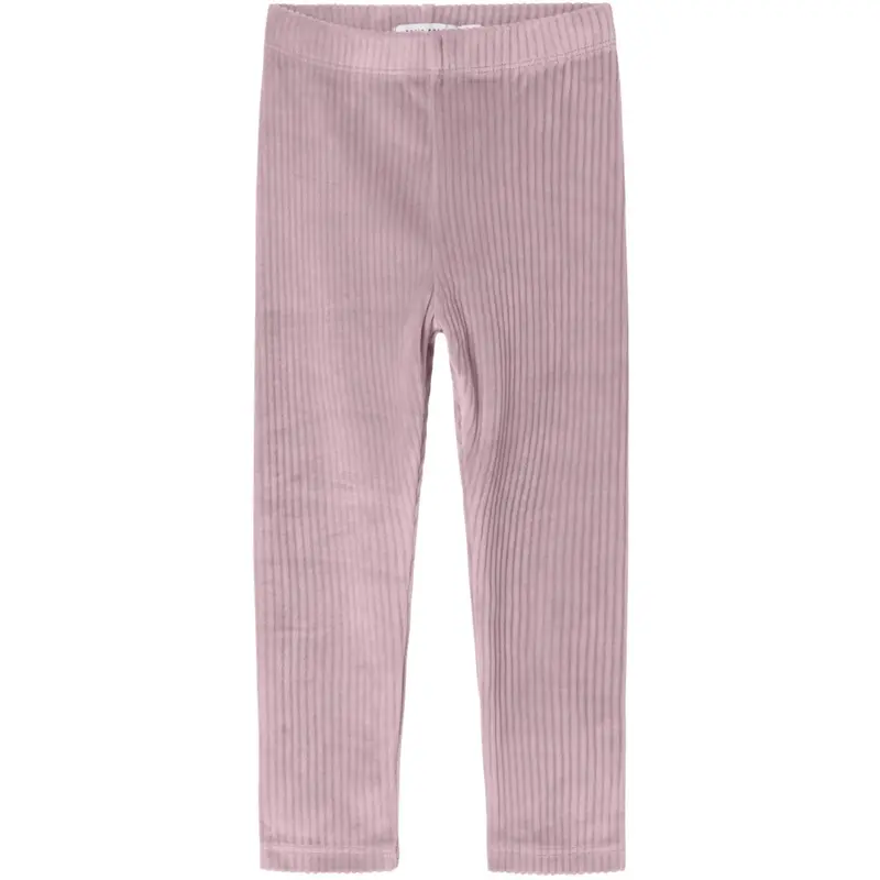 Name It Keepsake Lilac Nmfveloa Velvet Leggings 1