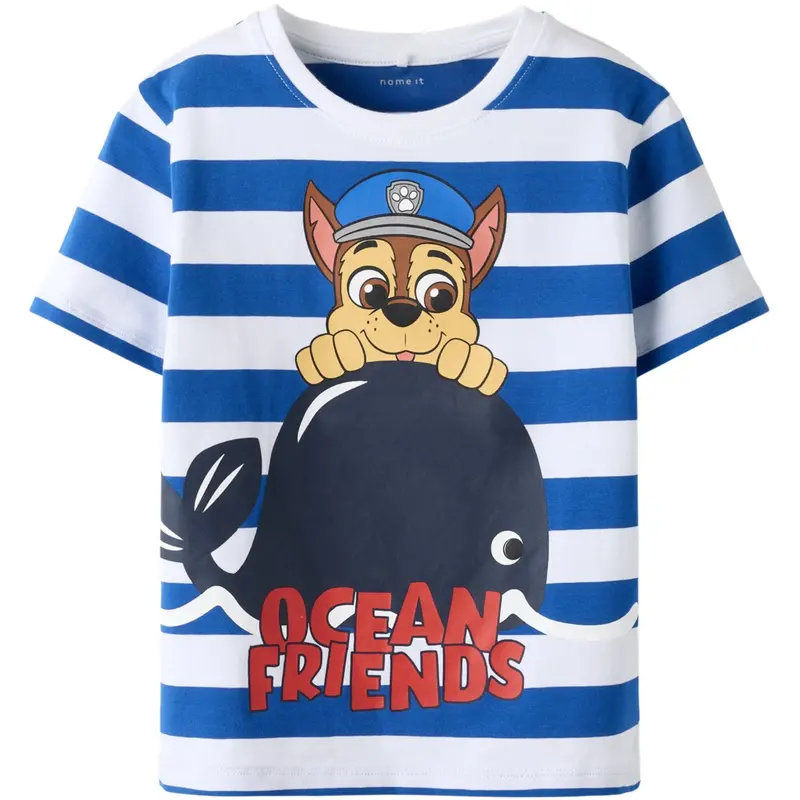 Name It Lapis Blue Nmmmilan Paw Ss Nreg Top Box Cplg 1